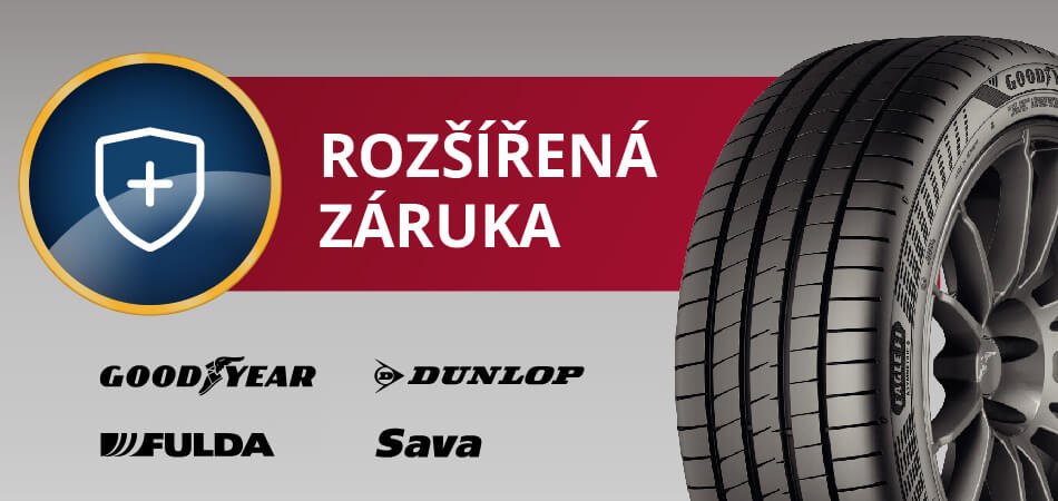 Speciální rozšířená záruka na výměnu pneumatiky je platná 1 (jeden) rok od nákupu sady pneumatik v servisu sítě Premio.